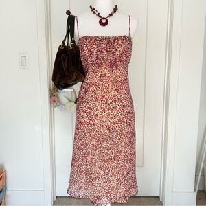 Vintage Allen B. By Allen Schwartz Ditsy Floral Print Dress